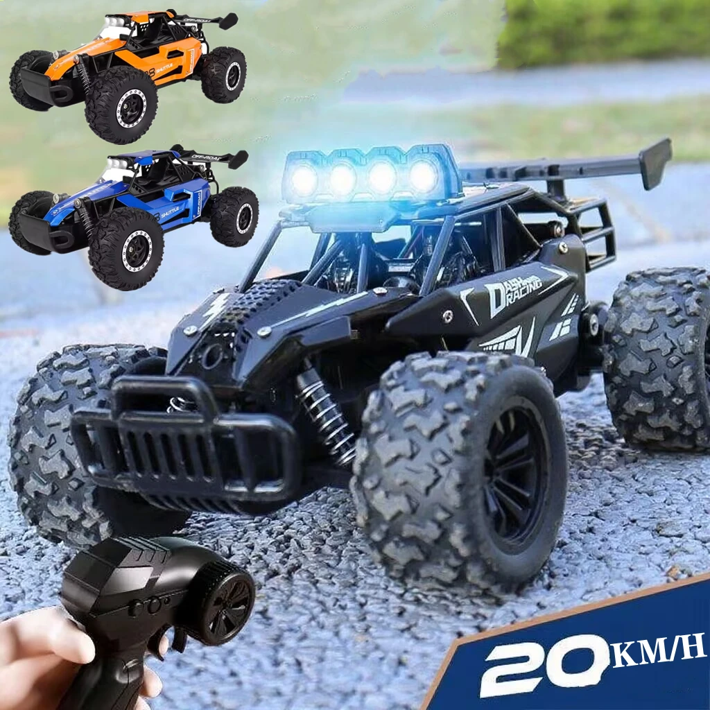 

1:16 Scale Large RC Car 20km/h High Speed 2WD Children Toy for Boys Remote Control Car 2.4G Off Road Monster Truck RC Toy
