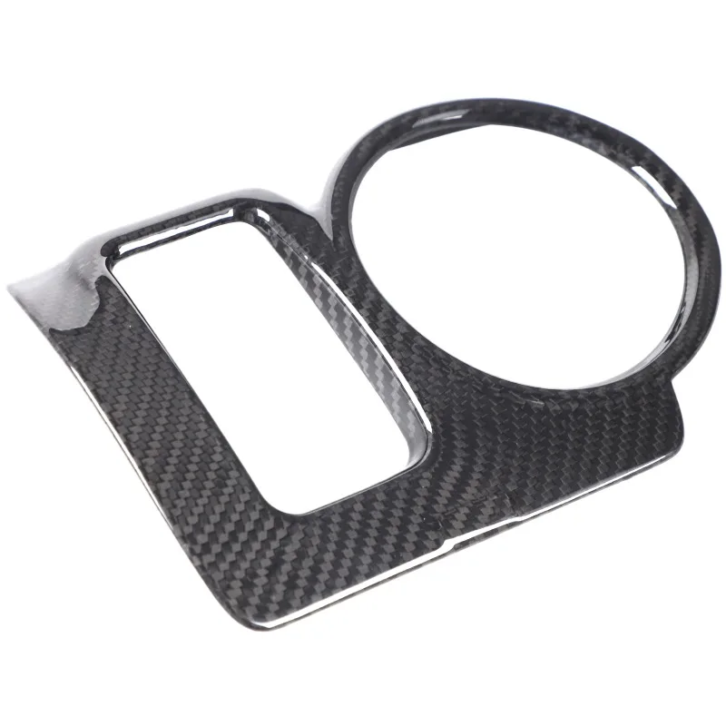 Real Carbon Fiber For 2009-2020 Nissan 370Z (Z34) Center Console Cup Holder Frame Cover Trim Car Interior  Accessories