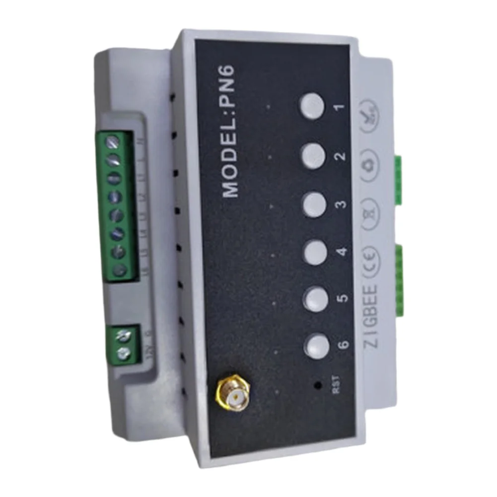 For Tuya-Supported 6-Channel For Zigbee Switch Module for Independent Channel Control and Mobile App Integration
