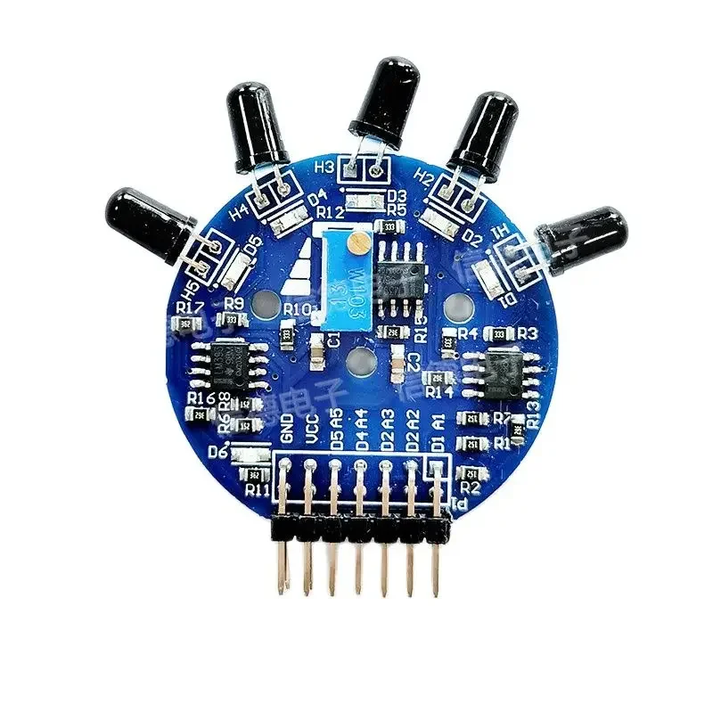 Five-way flame sensor module/analog digital dual output/fire extinguishing robot/electronic