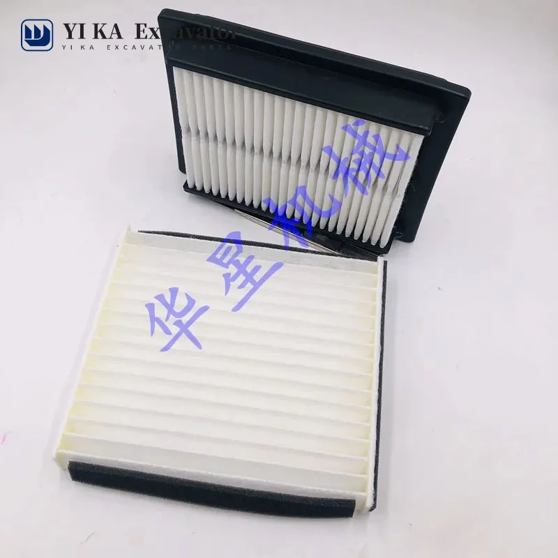 For Kobelco SK60-8 Air Conditioning Filter Element Air Conditioning Filter Air Conditioning Inner and Outer Grid