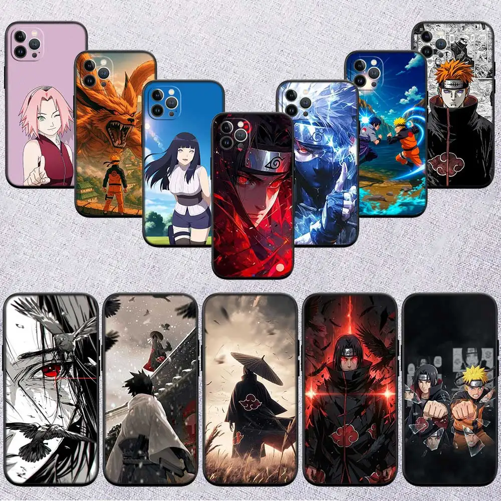 FD24 Itachi Sasuke Naruto Phone Case for Samsung Galaxy S20 S21 S22 Ultra FE + Plus A21S A22 A24 A25 A26 A30 A30S A31