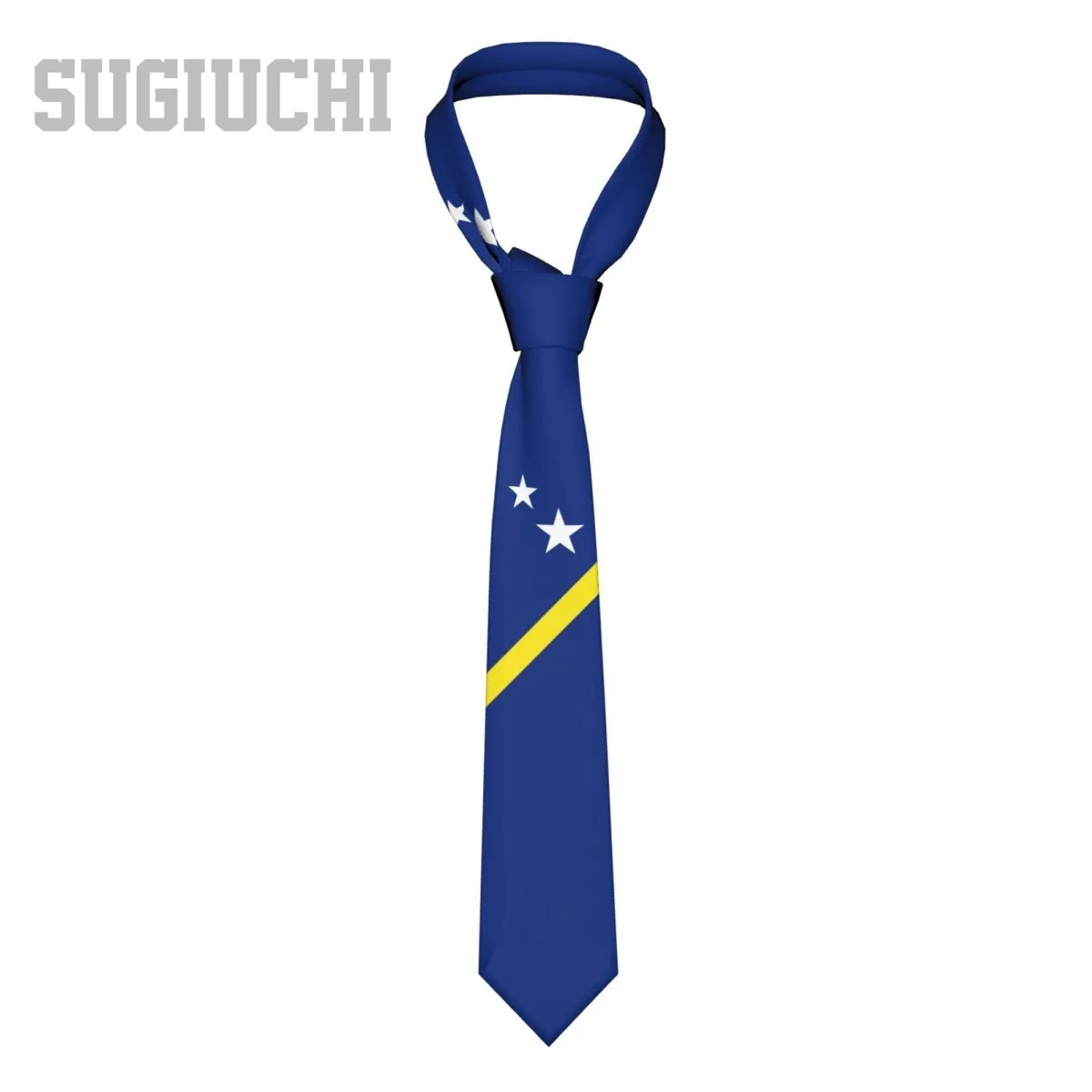 

Curacao Flag Emblem Men Women Neck Ties Casual Plaid Tie Suits Slim Wedding Party Business Necktie Gravatas