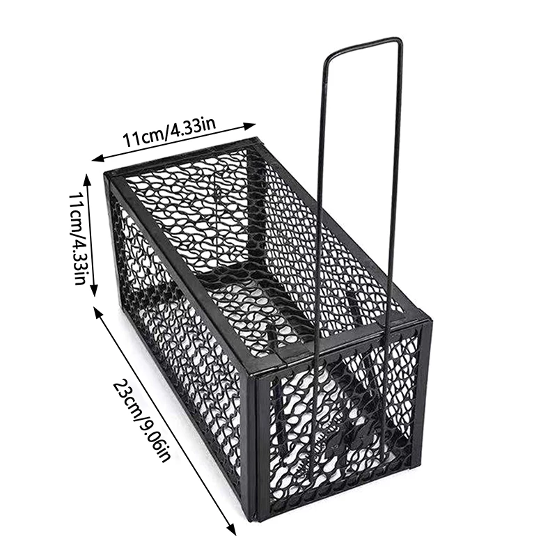 Smart Self-locking Mousetrap Safe Firm Iron Net Household Mouse Catcher Metal Reusable Humane Indoor Outdoor Rat Trap Rat Cage