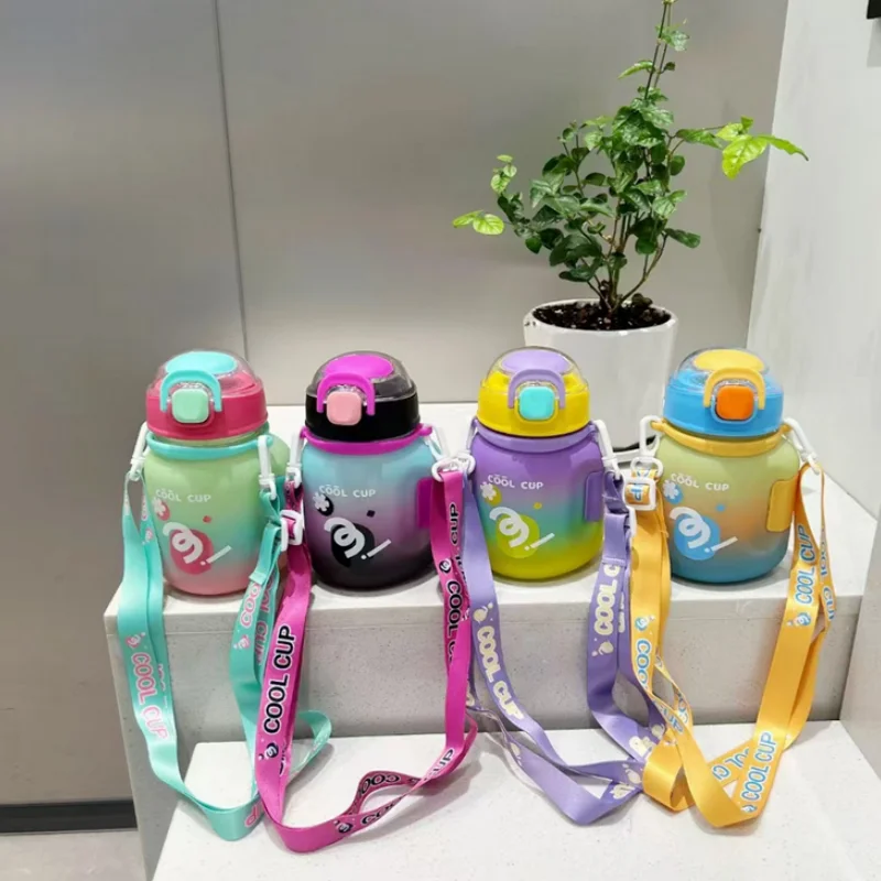 

600 мл милая изолированная бутылка для девочек, милая изолированная бутылка для детей, портативная изолированная кружка из нержавеющей стали большой емкости 304
