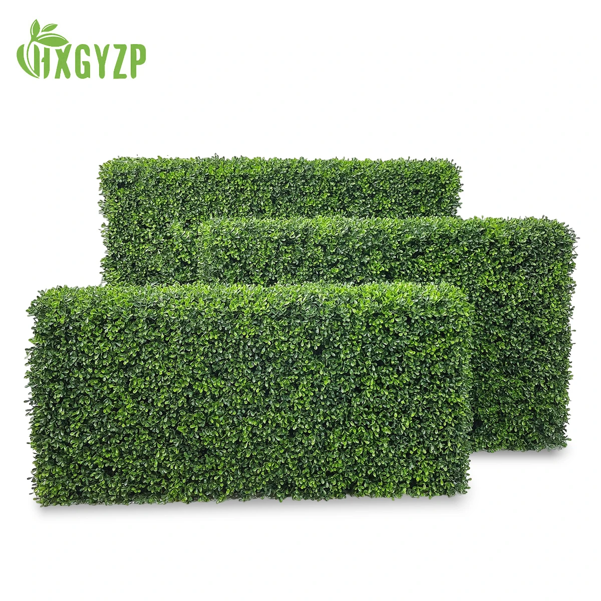 

96cm Large Artificial Plants Boxwood Topiary Rectangular Grass Wall Home Decor Fake Plant Green Leaves Indoor Outdoor Background