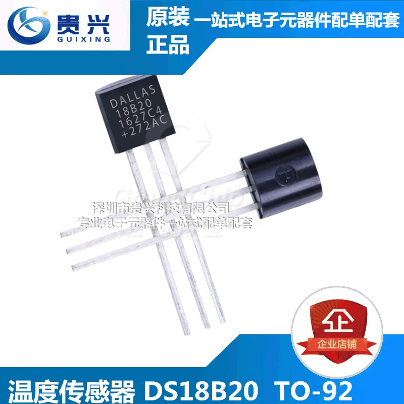 DS18B20 DS18B20 + To-92 Programmeerbare Digitale Thermometer Temperatuur Sensor