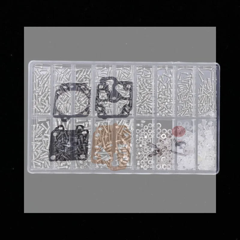 1000 Pcs Multi-use Eyeglass Repair Screws Set PM Round Screws Washers Mini Kit for Optician Personal Glasses Repair