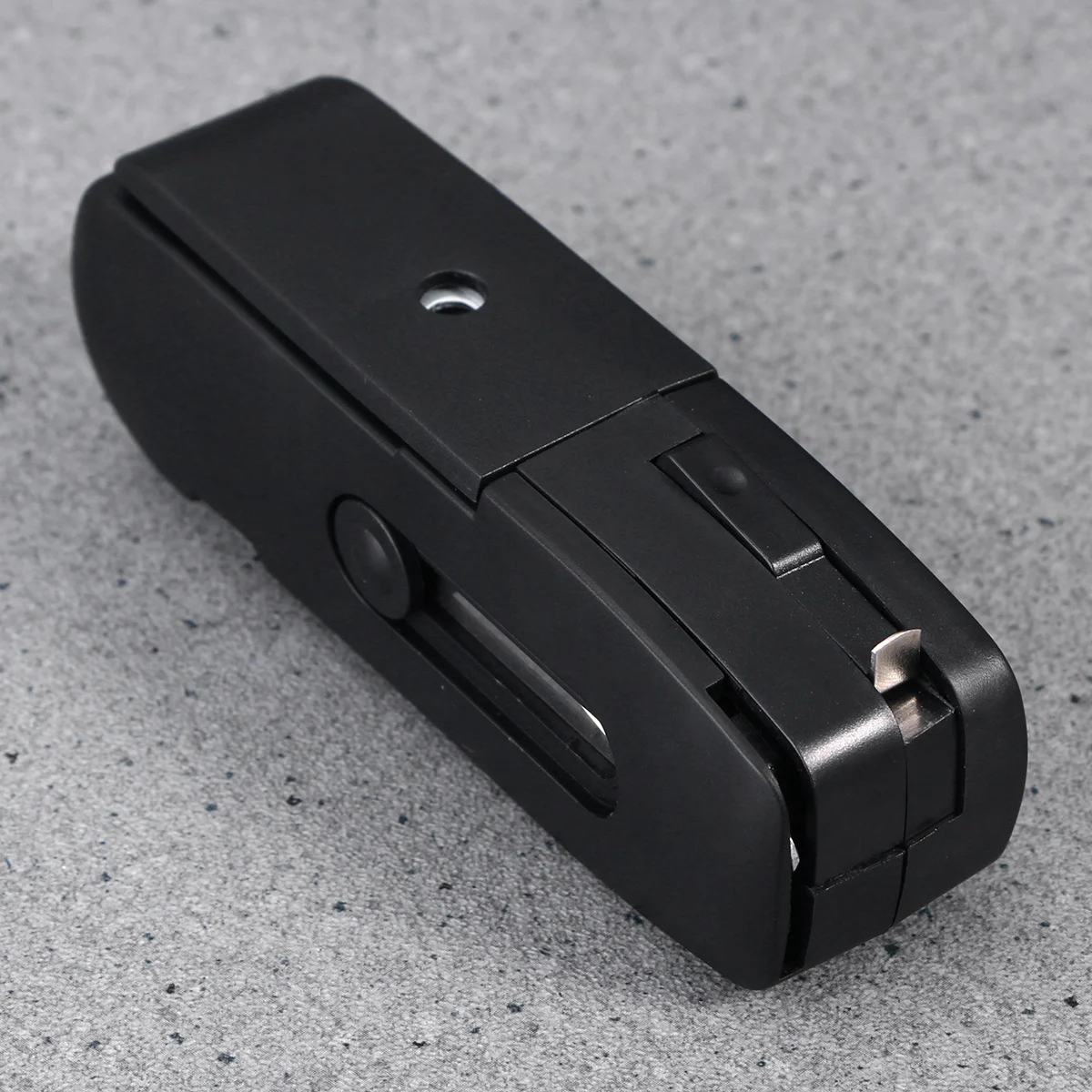 Multifunctional Stationery Tool Set Black Includes Scissor Flexible Rule Pencil Sharpener Stapler Cutter Screwdriver