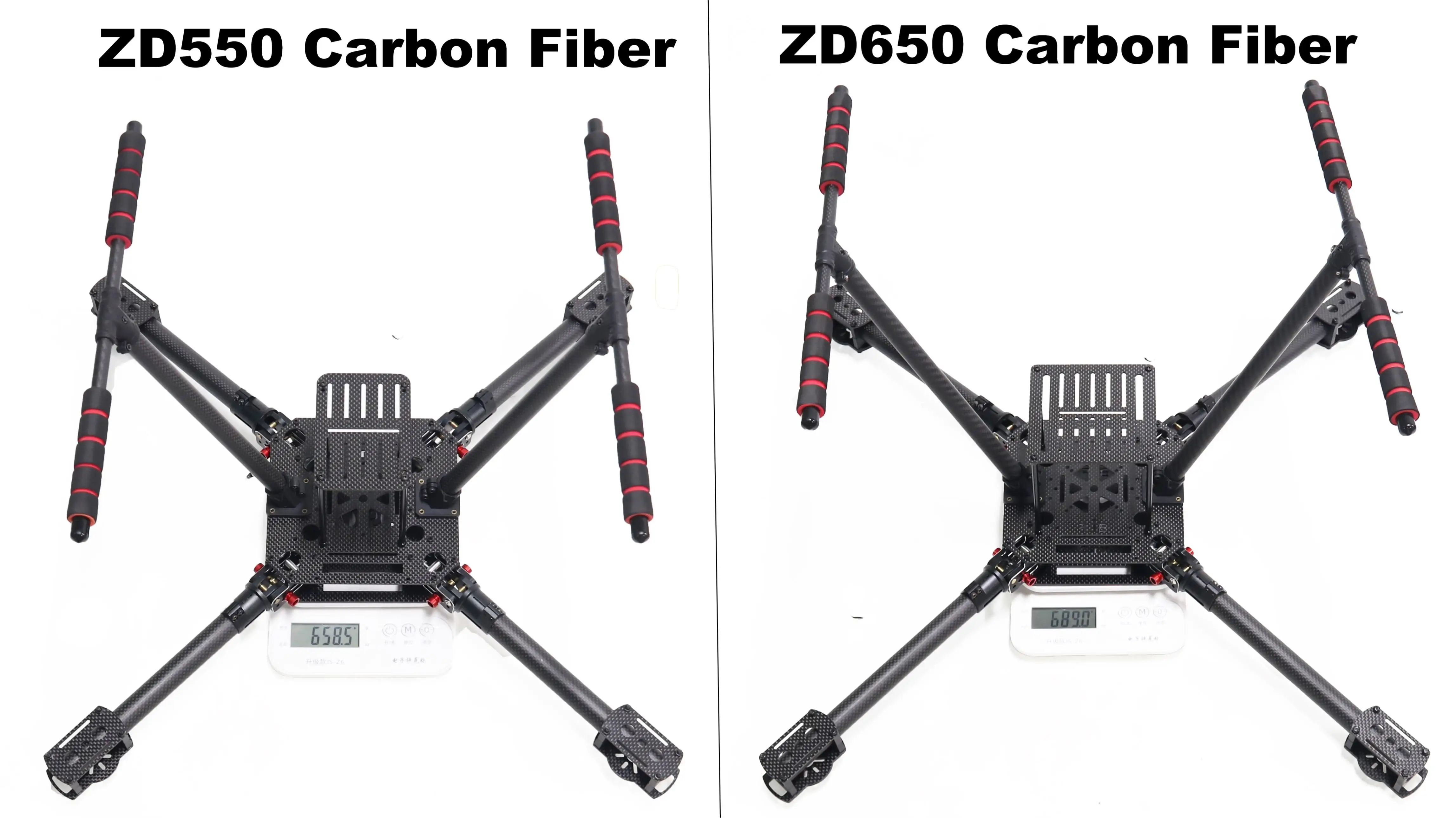

BCUBE ZD550 550mm/ZD650 650mm Carbon fiber Quadcopter Frame FPV Quad with Carbon Fiber Landing Skid F550