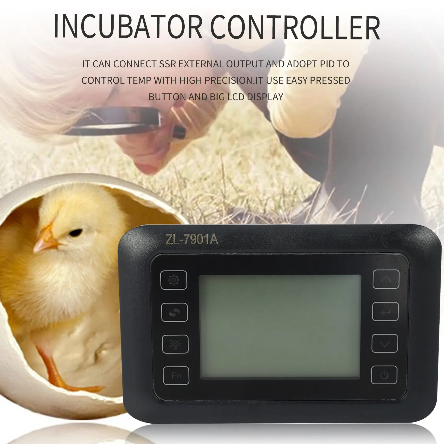 Hot -7901A,100-240Vac,Pid,Multifunctional Automatic Incubator,Incubator Controller,Temperature Humidity For Incubator