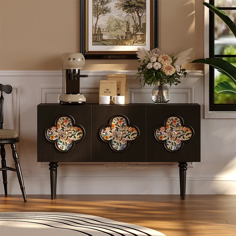 

Cabinet, locker, bedroom wardrobe, multi-layer storage, household living room against the wall, solid wood printing pattern stor