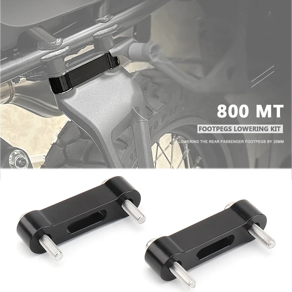 

Motorcycle Rear Foot Peg Lowering Kit For CFMOTO 800MT 800 MT 800mt 2023 2024 Passenger Footrest Footpegs Relocation Bracket