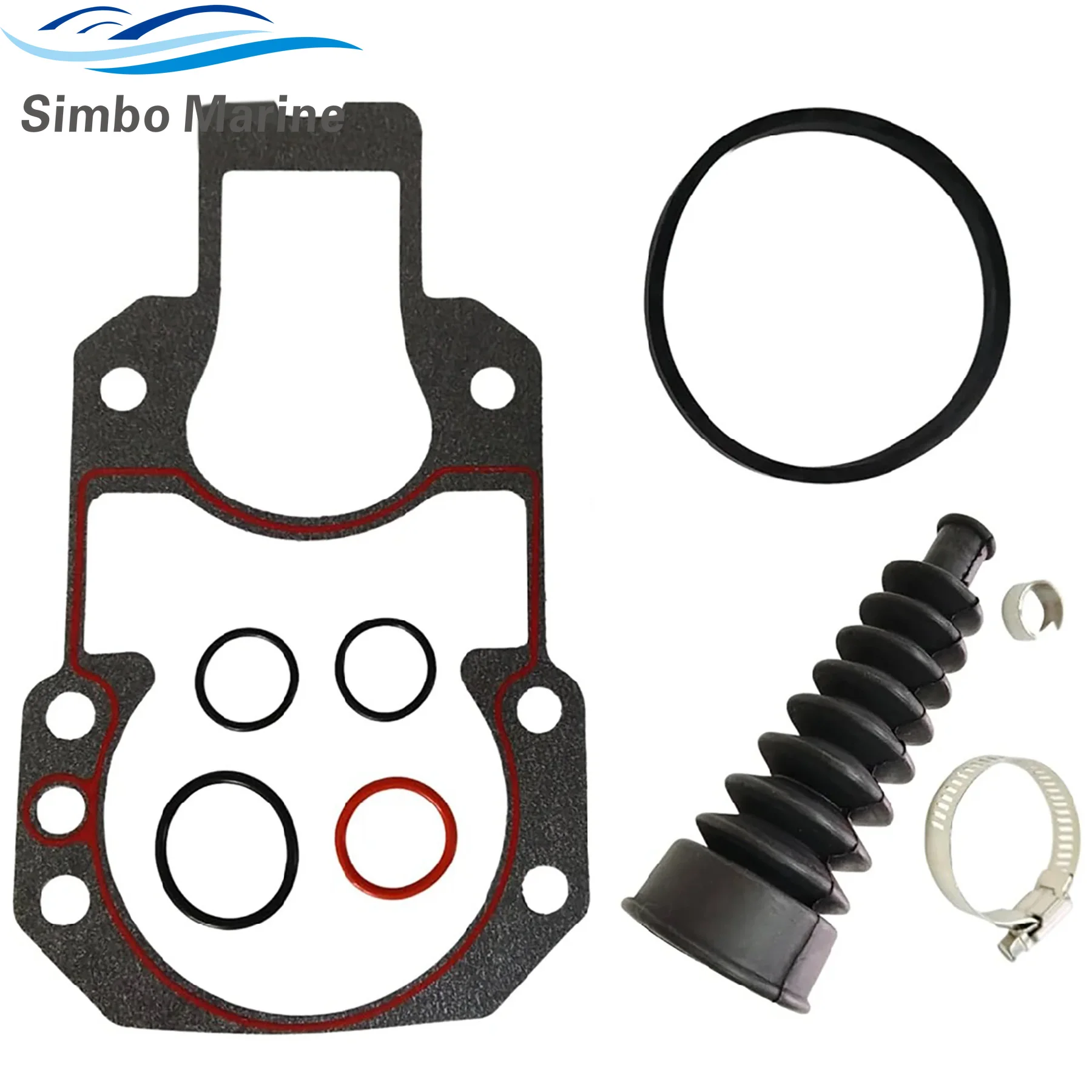 27-94996 Bell Mount Gasket and Shift Cable Bellows Repair Kit for Mercruiser Alpha One Gen 2 R MR Stern Drive 64818A2 74639Q02