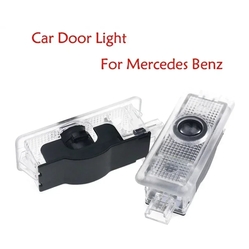 Projecteur laser LED HD pour porte de voiture, lampe de bienvenue adaptée pour Mercedes-Benz Jas, CLA, C17, CLS, C218, W218, W219, classe E 207, C207. 2-4 pièces