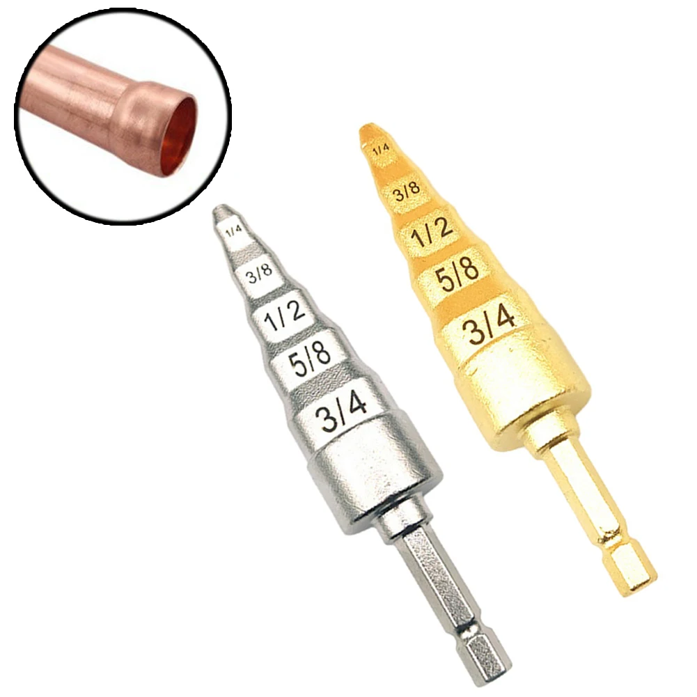 For HVAC Repair 5 In 1 Repair Tool Copper Pipe Expander 1/4 Inch Drill Bit 3/4 Inch Drill Bit 3/8 Inch Drill Bit