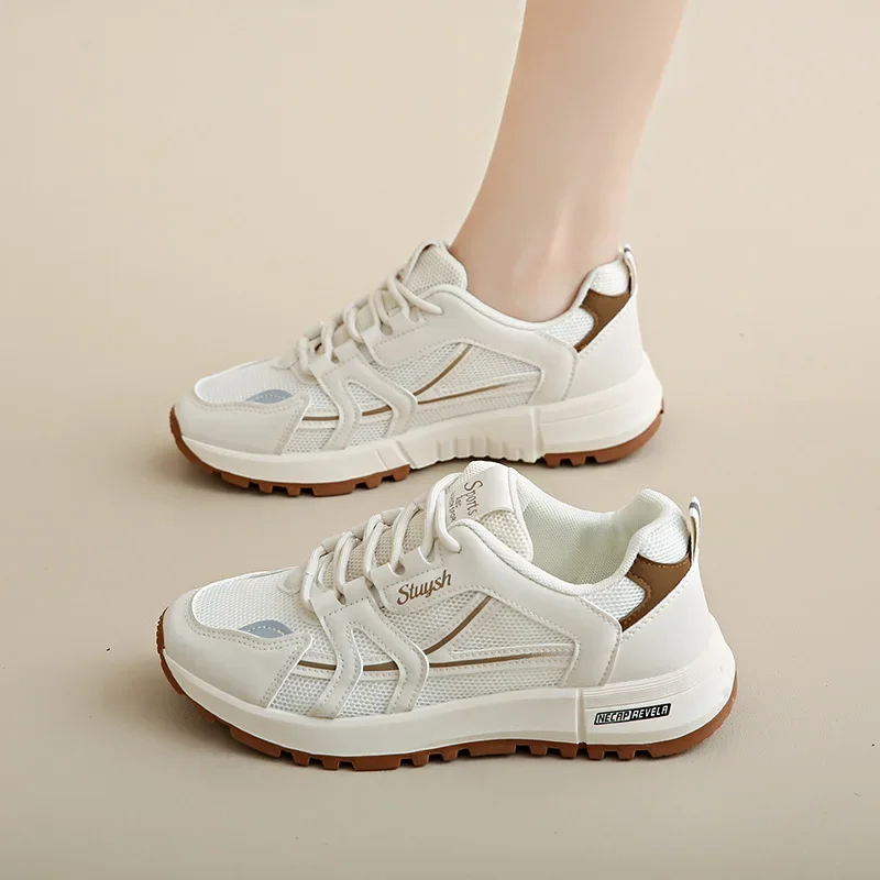 Casual Shoes Women Ladies Sneakers White Shoes Woman Summer Sneakers For Women Breathable Mesh Shoes Fashion Brand Sneakers Bona