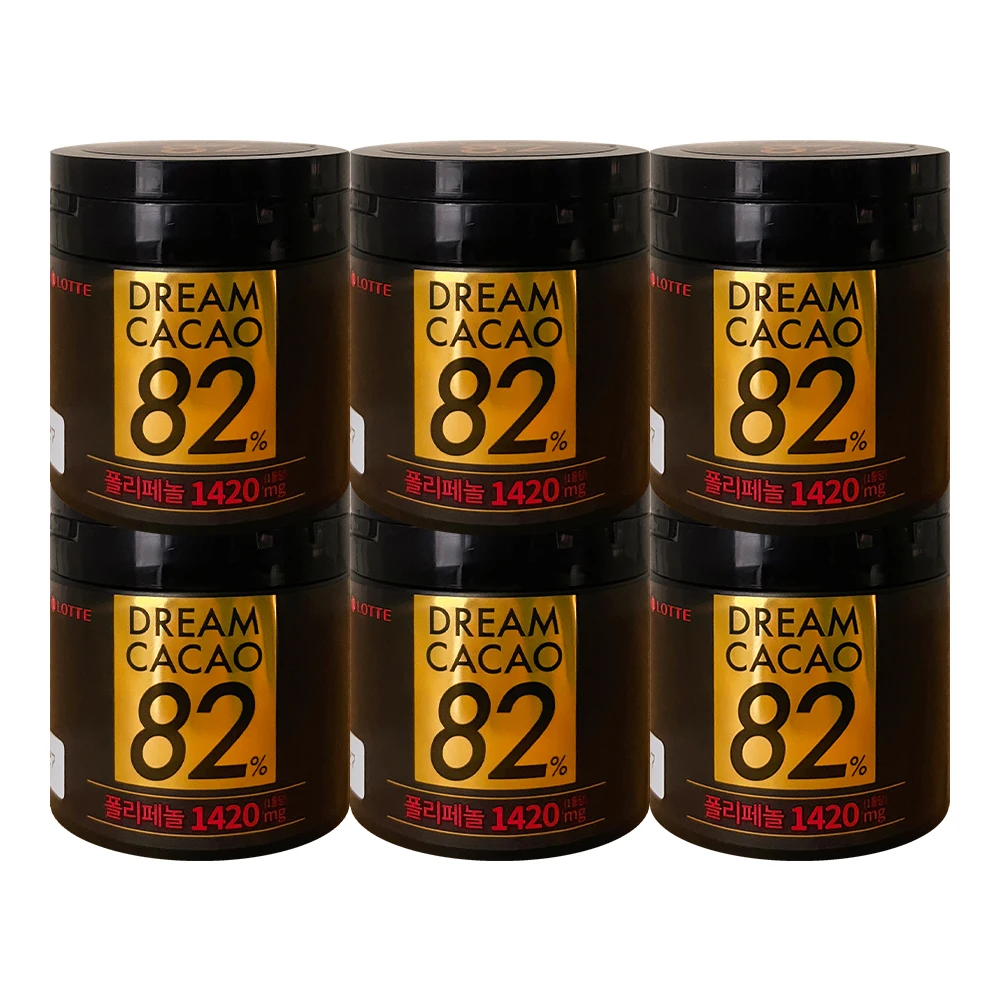 Lotte Dream Cacao 82Pro 86g 6 Piezas