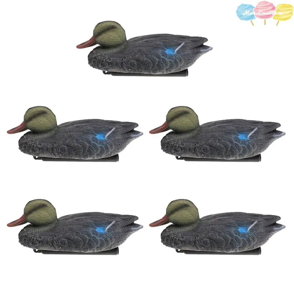 5 Pieces  Floating Mallard Duck Decoy Hunting  Garden Yard Lawn Decor