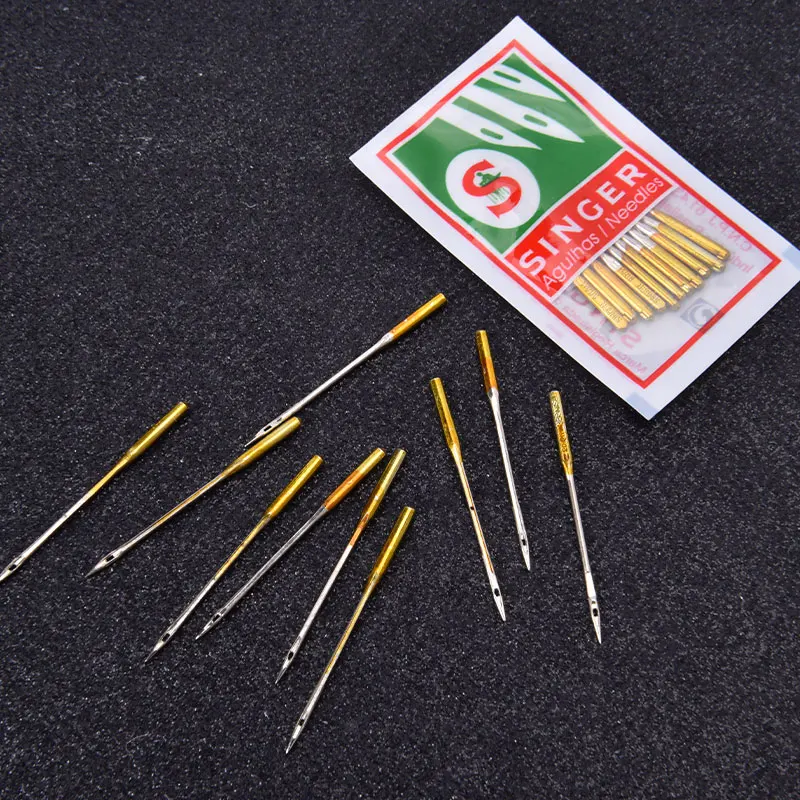 10PCS Sewing Needle For Singer 2020 HAX1 130/705H For Singer Brother Janome Pfaff Toyota Elna Viking And So On