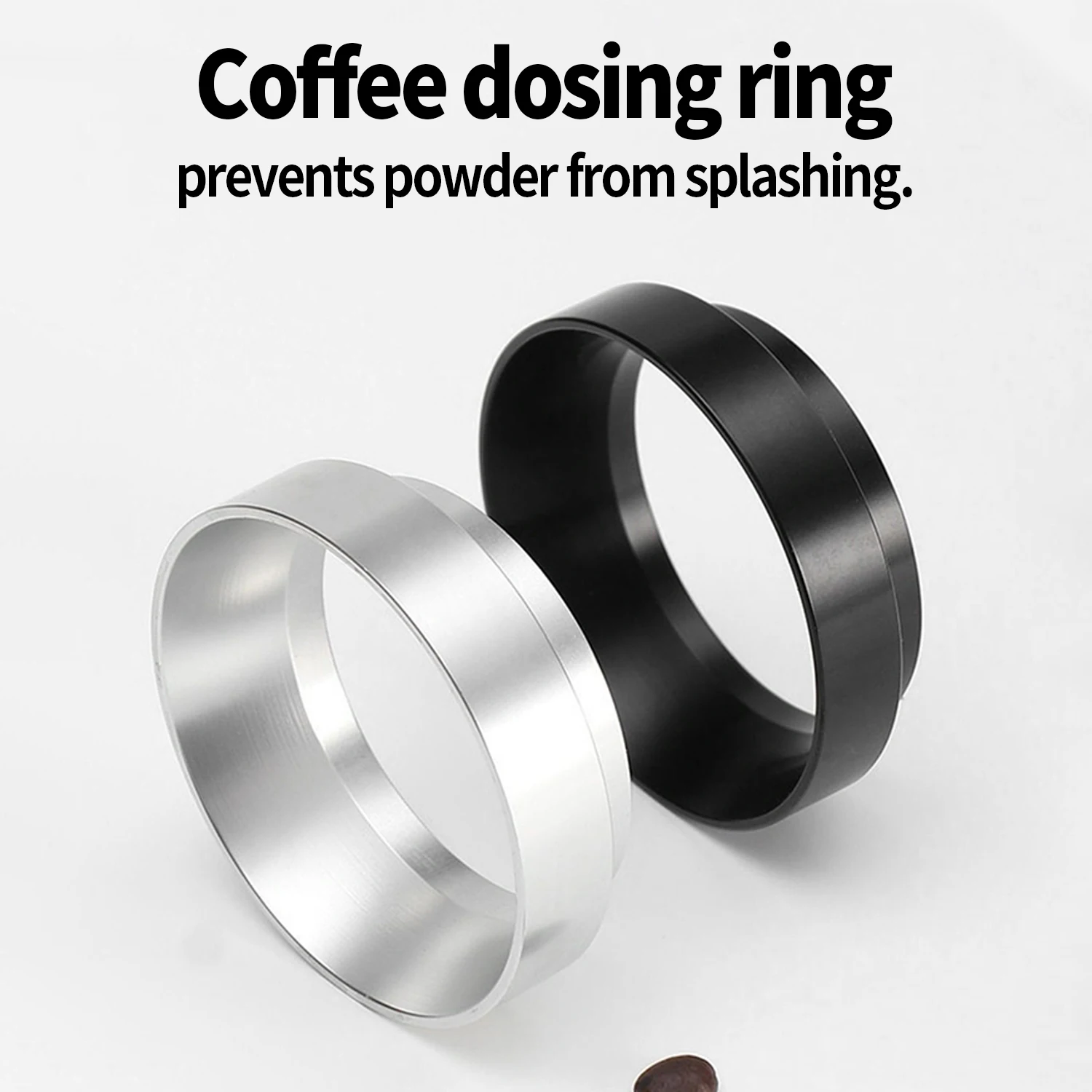 OANKR - Embudo Dosificador Magnético para Café Espresso, Anillo Dosificador de Aluminio con 4 Imanes, Compatible con Portafiltros de 51 mm, 54 mm y 58 mm, Herramienta para Café