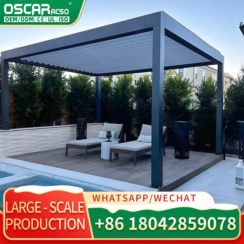

Customizable Aluminum Alloy Pergola for Outdoor Spaces in America Provide Shade and Style