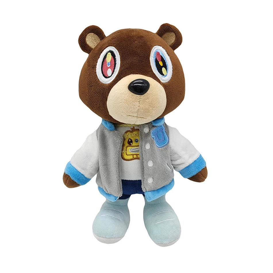 26-30cm Kanye Teddy Bear PlushToy Kanye West Cartoon Bear Dolls Stuffed Soft Toy Christmas Birthday Gift For Children