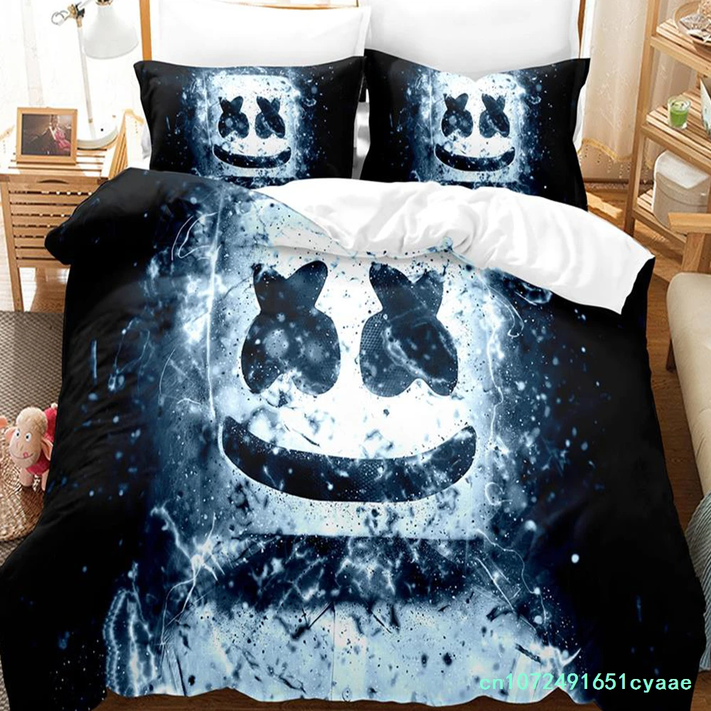 Marshmallow Bedding Set Single Twin Full Queen King Size Bed Set Aldult Kid Bedroom Duvetcover Sets Candy Band Baida DJ Camas 4