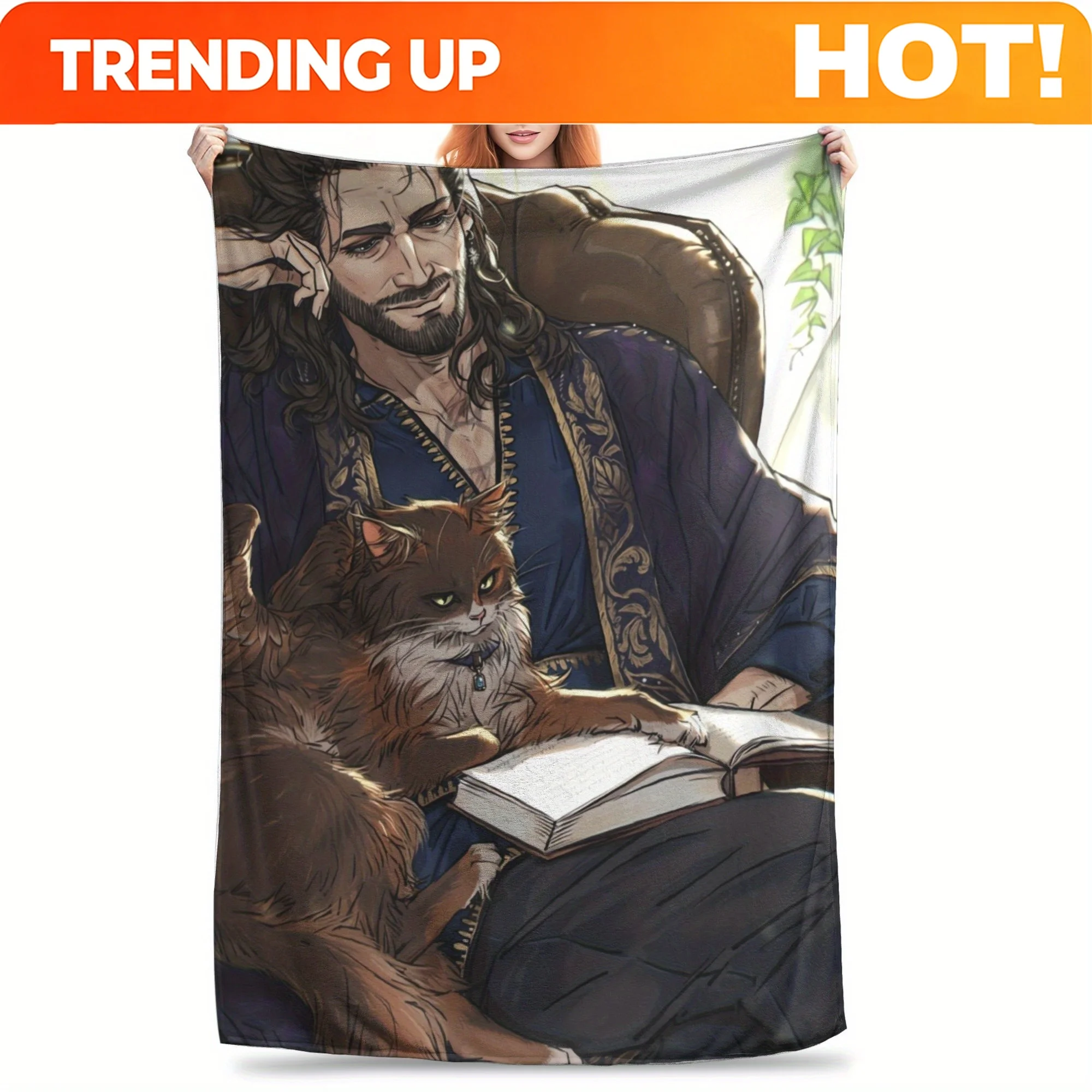 Cashmere Throw Blanket - 게일 데카리오스와 타라 발두르스 게이트 3