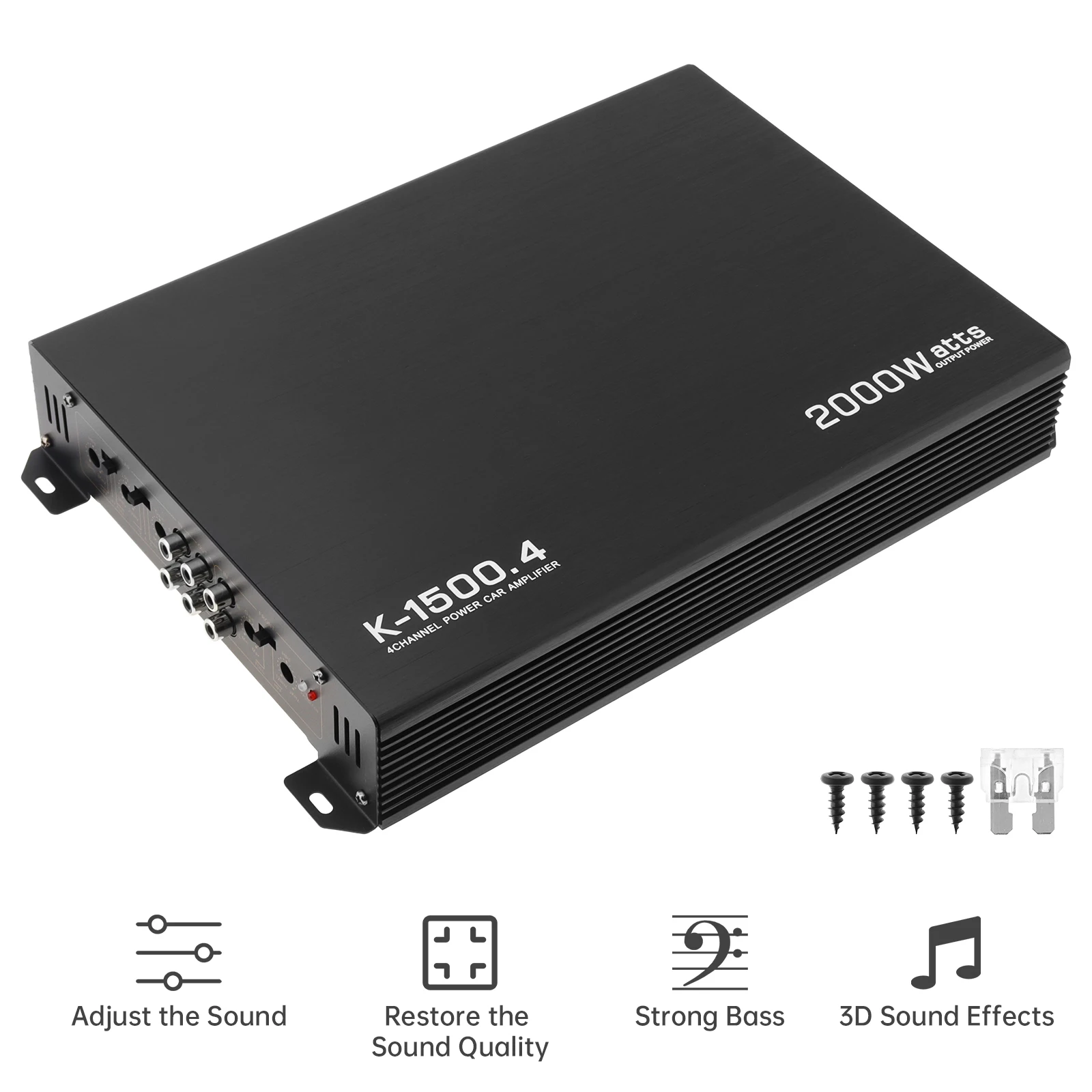 12V 2000W Universal 4-Channel Audio Stereo Bass Speaker Car Audio Amplifiers Subwoofer Car Audio Amplifiers