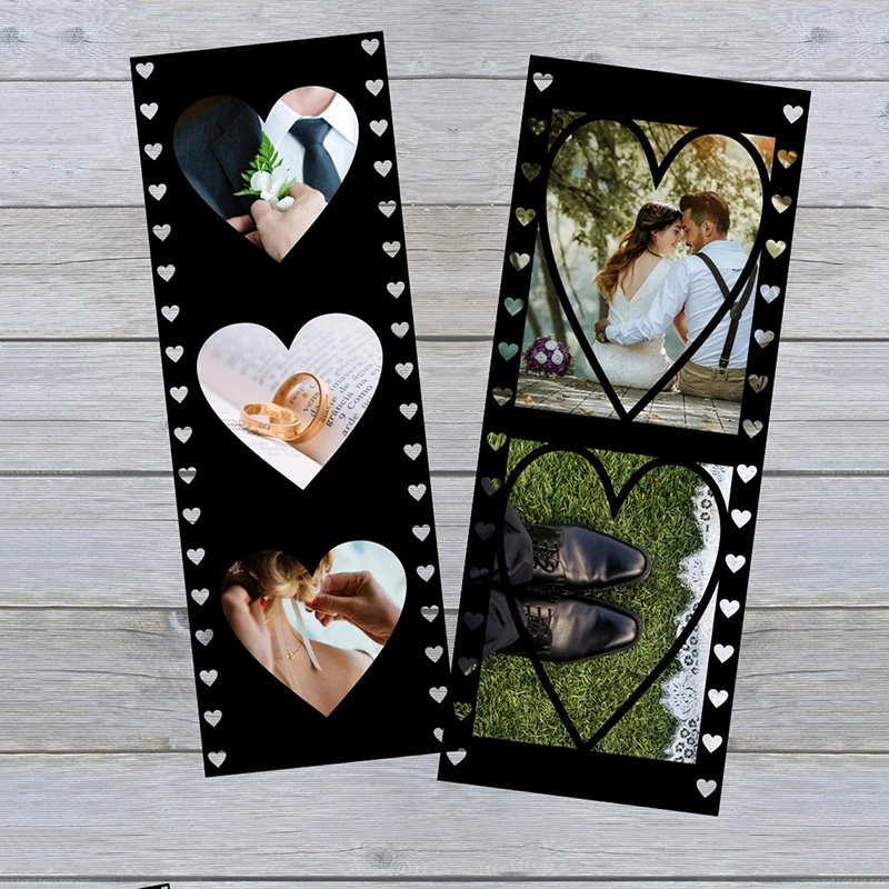 

8pcs Heart Film Frame Set Metal Cutting Dies for Scrapbooking Photo Album Decoration DIY Cards Making Craft Dies Cut