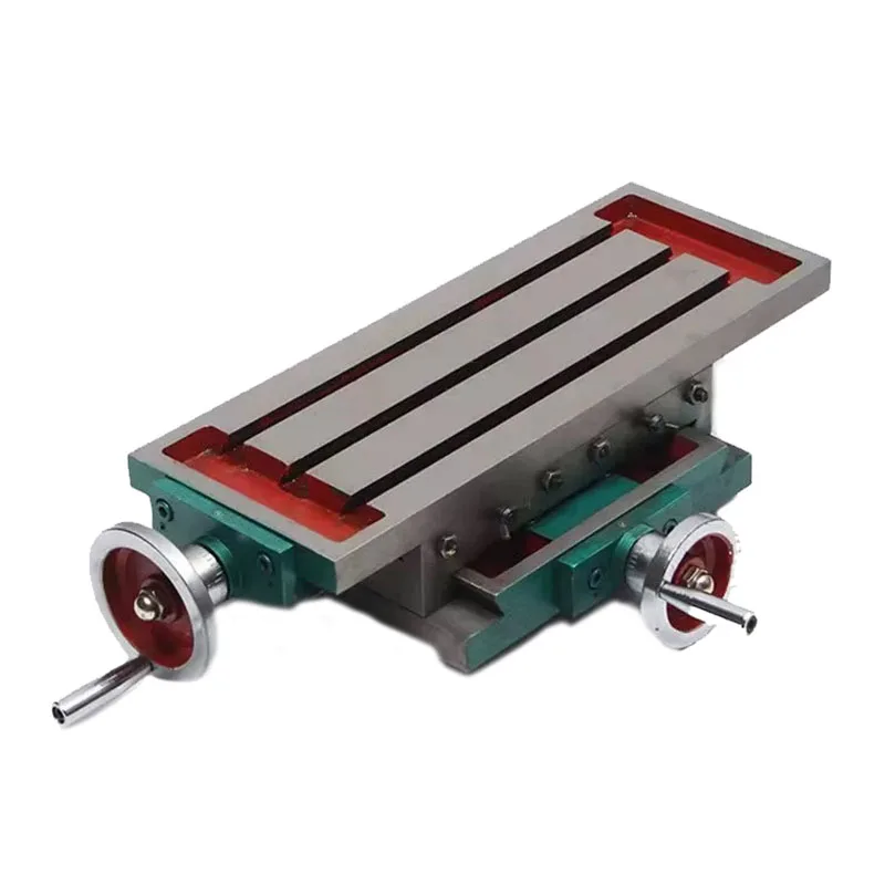 Precision Cross Slide Heavy-Duty Drilling And Milling Workbench 450x170MM Multi-Function Guide Rail Hand-Operated Small Platform