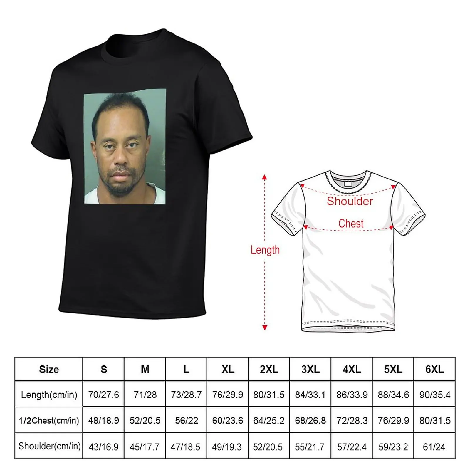 New Tiger Mugshot T-Shirt t-shirts man hippie clothes summer clothes t shirt men