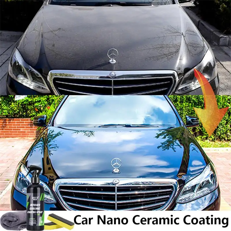 

Nano Ceramic Car Coating Spray S6 Quick Detail & Extended Protection for Waxes, Sealants, Coatings, Waterless Paint Care by HGKJ