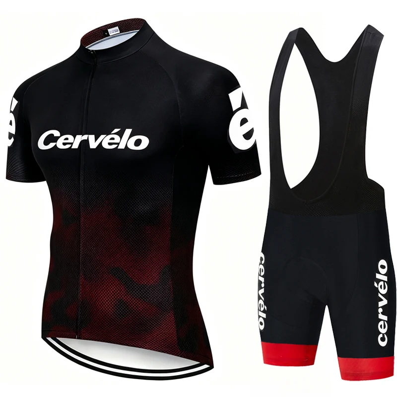 AliExpress CERVELO 2026 Cervélo Men Short Sleeve Cycling Jersey And Bib Shorts Set Road Bicycle Suit Summer Sports Clothing Breathable Racing Wear
