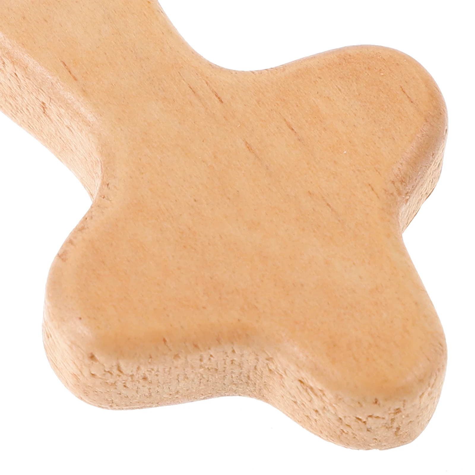 

6 Pcs Mini Wooden Cross Handheld Prayer Crosses Small Wood Color Decorative Ornaments for Home Office Party Festival Crafts