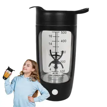 휴대용 USB 충전식 단백질 쉐이커, 안전 전기 고속 단백질 쉐이커 병, 믹서 컵, 600ml 용량 