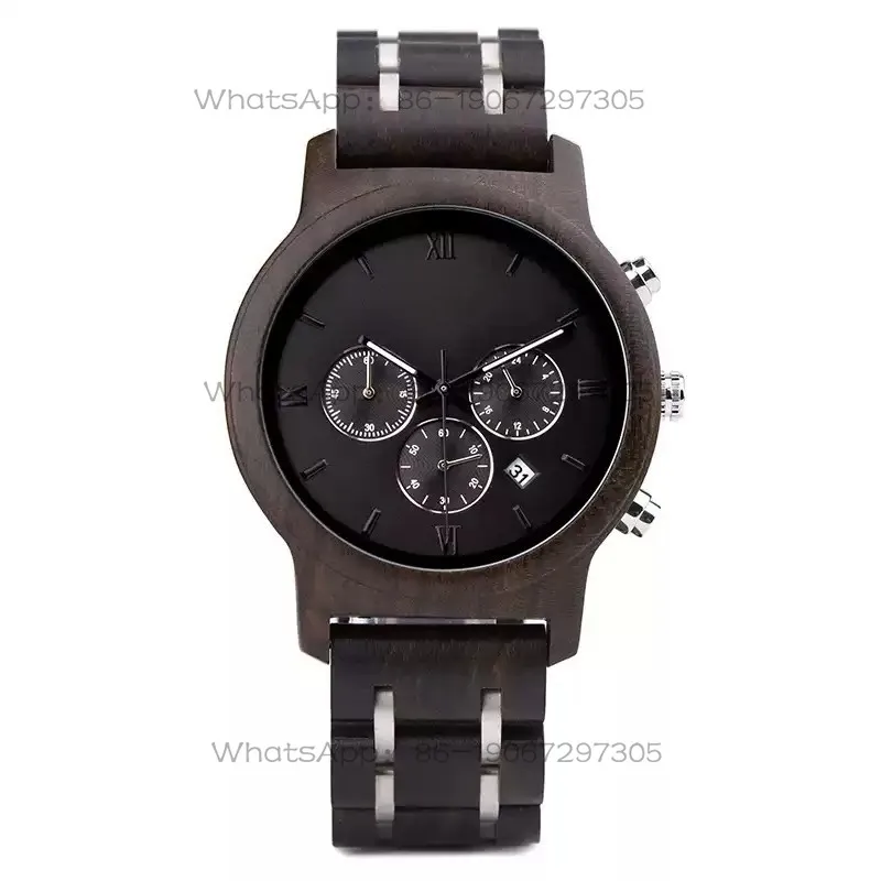 reloj-clasico-de-madera-de-Ebano-reloj-de-madera-para-hombre-estilo-ejecutivo