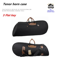 Portable Tenor Saxhorn Case, 3 Flat Key, Euphonium, Baritone Case, Thickening Portable Box Bag