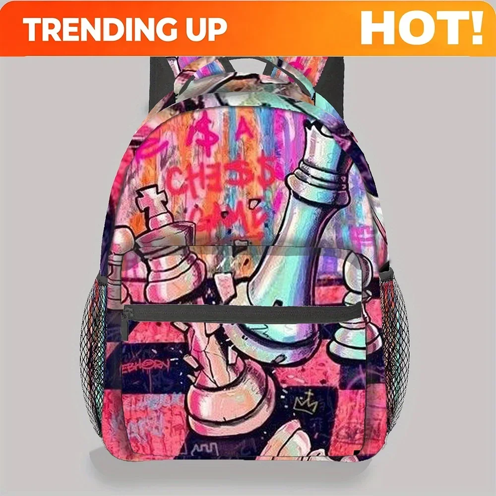 Custom Bag A Stylish And Spacious Backpack For Leisure, Ideal For Daily Commutes, Featuring 2D Flat Printing