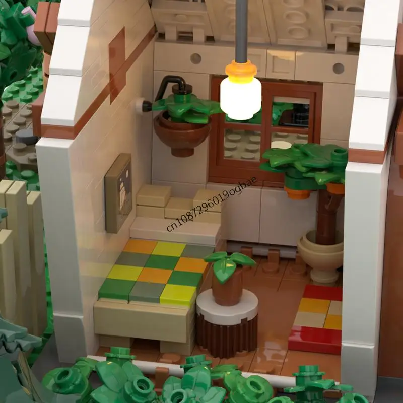 NEW 2007PCS game Movie Animal Crossed Series MOC Villager House model DIY creative ideas ChildToy Assembly Puzzle birthday Gift