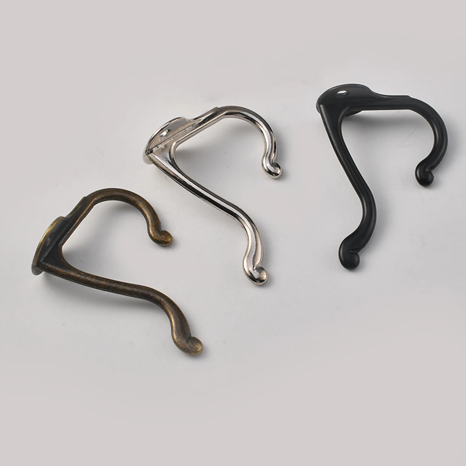 레트로 새로운 중국어 홈 개선 액세서리 골동품 아연 합금 골동품 코트 후크 더블 홀 후크 문 교수형 옷