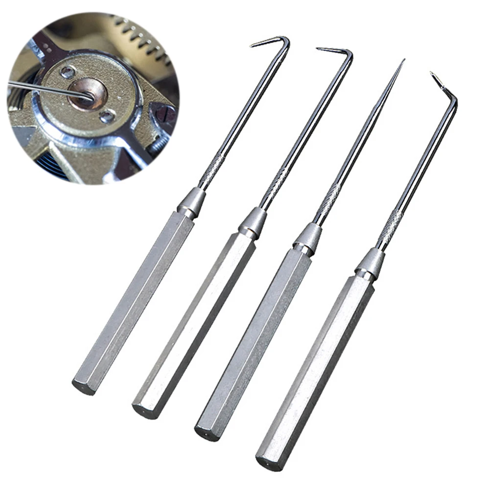 4pcs/set Car Pick And Hook Tool Hook And Pick Set O Ring Oil Seal Gasket Puller Remover Precision Hook And Pick Set Hand Tool