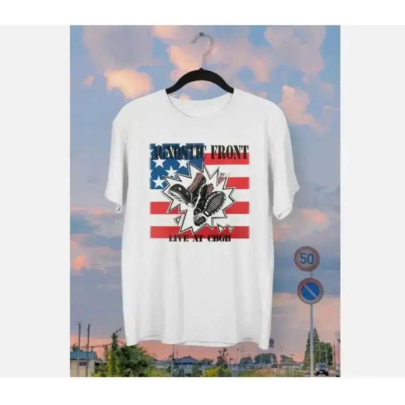 Agnostic Front Live At CBGB  White All Size t men GifT Shirt