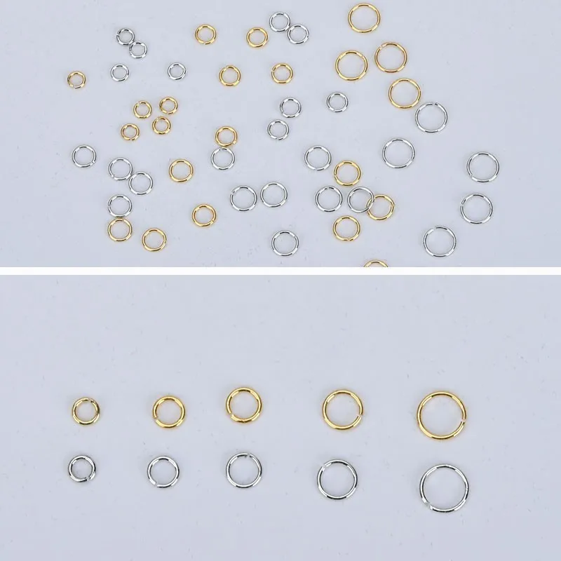 

Фурнитура для украшений DIY: Золотистые соединительные кольца с сохранением цвета на год, открытое кольцо-коннектор, материал для серег