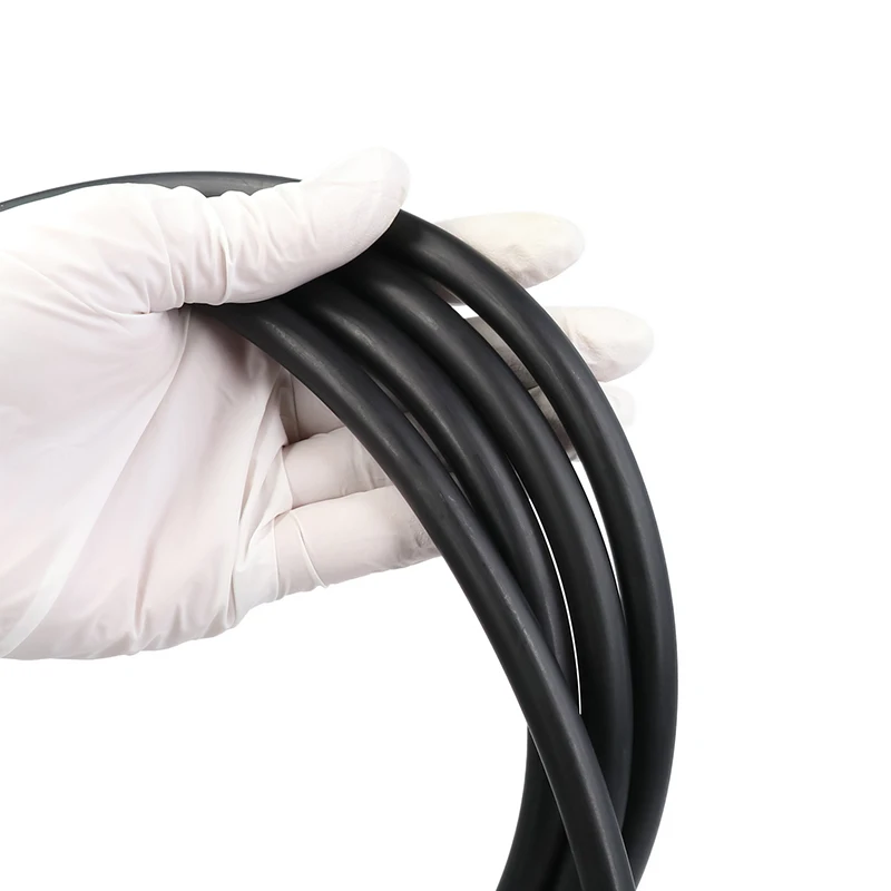 1~10m Fluorine Rubber Hose ID 2 4 6 8 10 12 14 16 20 25mm Viton Tubing Corrosion Acid-base Oil Heat Resistant Fluororubber Tube