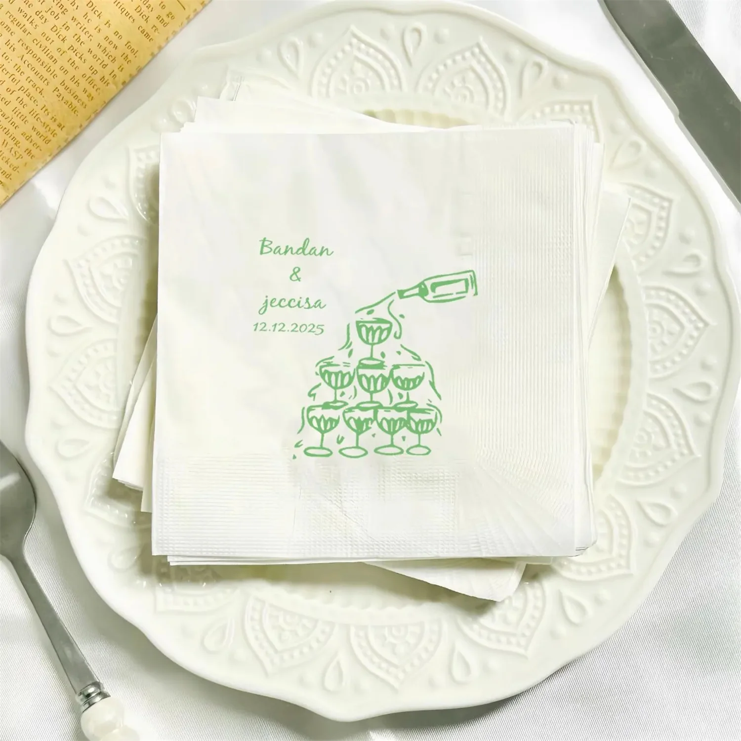 

Свадебные салфетки с башней цвета шампанского на заказ, коктейльные салфетки на заказ, салфетки на заказ, свадебные коктейльные салфетки, свадебный душ,Engeme