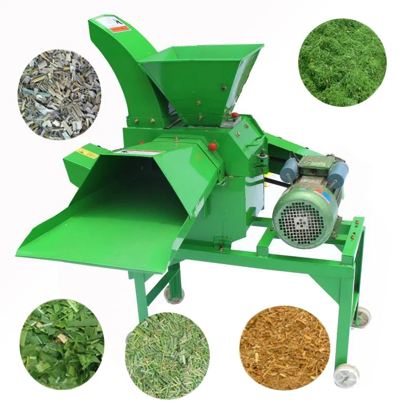 Multifunctional feed grinder mini animal feed chaff cutter animal feed