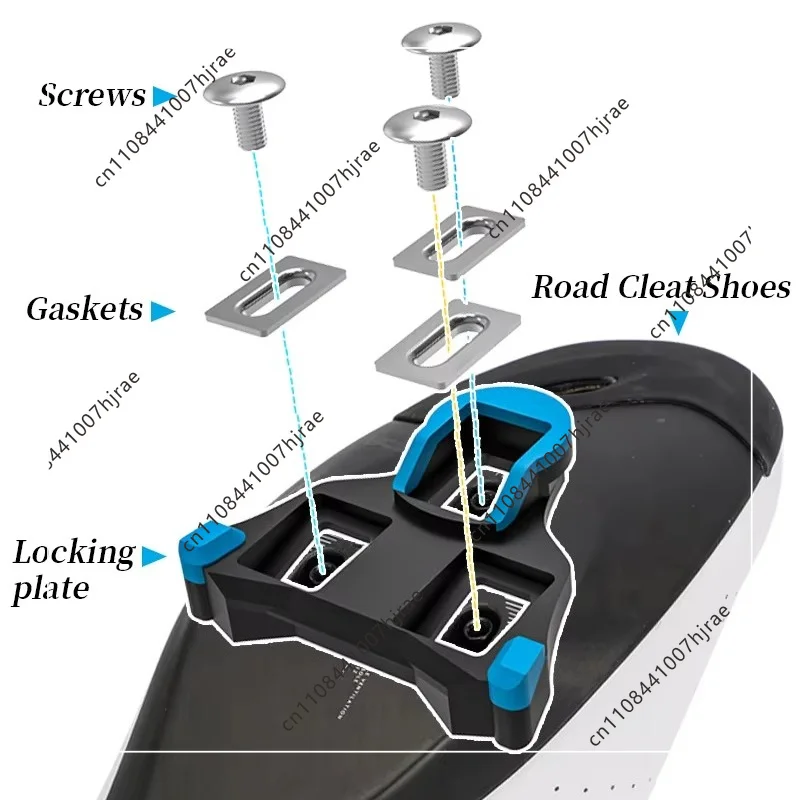 0°/2°/6° Bike Cleats Fit Shimano SPD Road MTB Bicycle Shoe Lock Pedal Cleat Replacement Accessories view 3