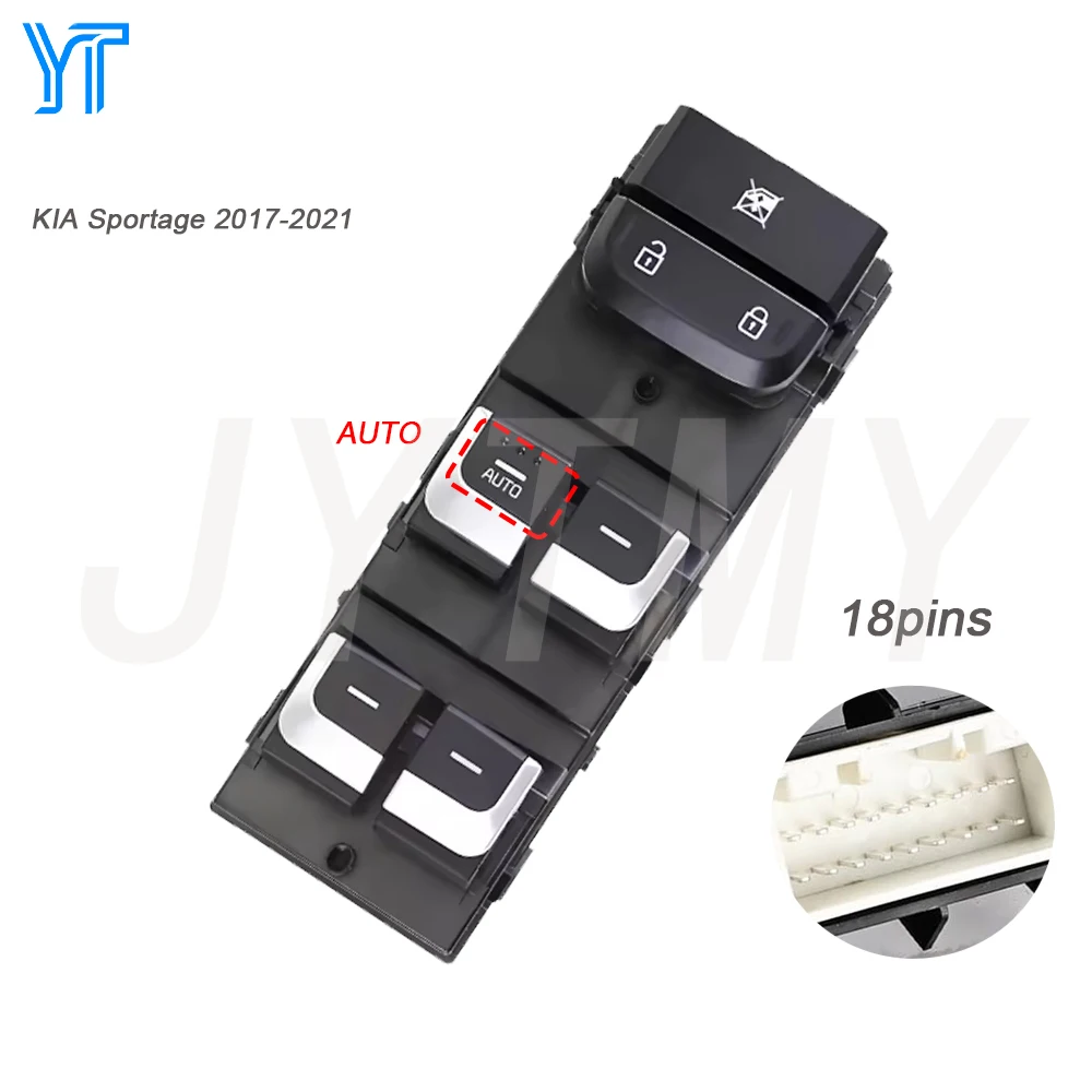 Power Master Window Switch for KIA Sportage 2017-2021 Front Left Glass Lifter Control Adjust Button Car Accessories 93571-D9000